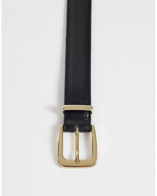Cintura Classica Nera di Mango in White