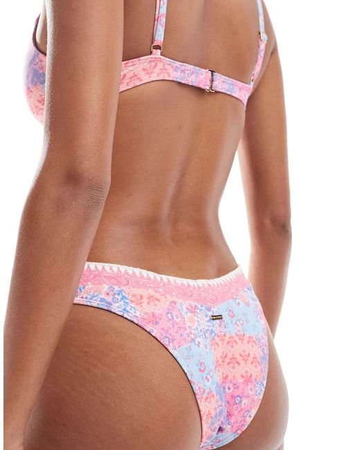 Hollister Pink Swimwear High Leg Cheekiest Bikini Bottom