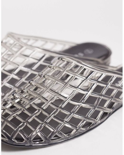 SEQWL White Jelly Cage Mules