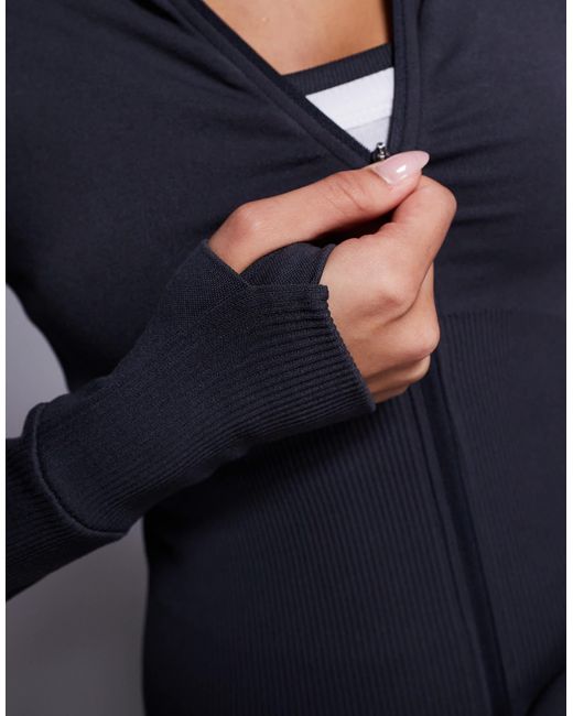 4505 Gray – nahtloses, modellierendes, langärmeliges oberteil