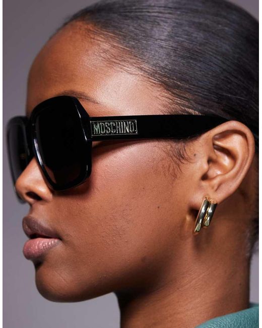 Moschino Black Moschino Square Sunglasses