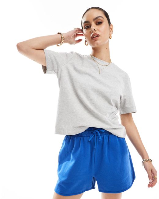 Femme - t-shirt oversize - chiné SELECTED en coloris White