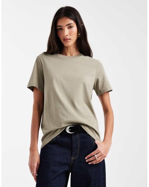 Pieces Blue Boxy T-Shirt