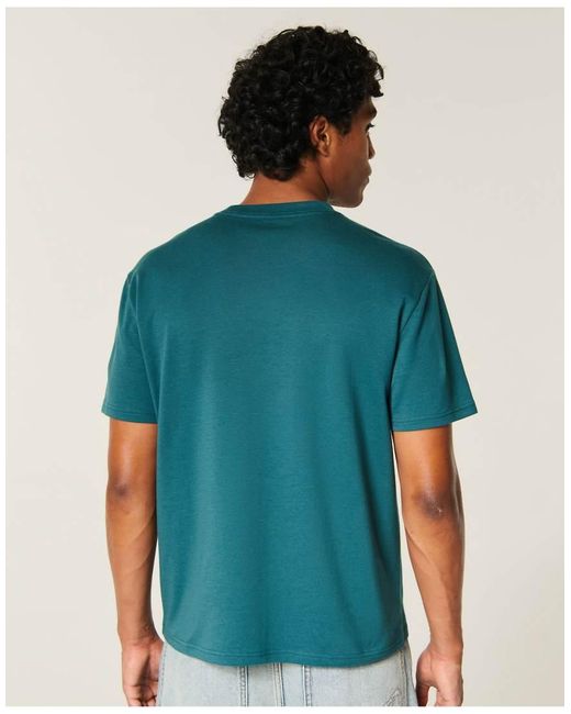Hollister Blue Relaxed Everyday Tee for men