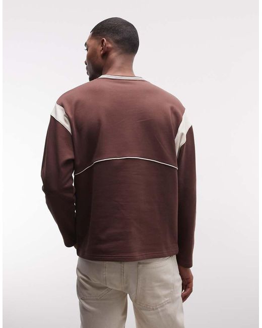 AND1 Purple 93 Logo Panel Sweatshirt for men