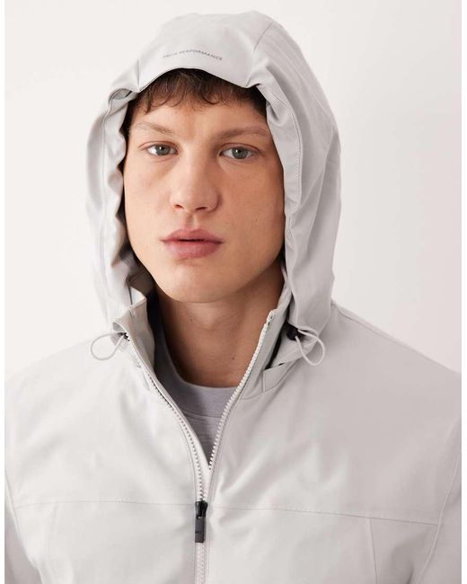 Mango Gray Performance Windproof Water Repellent Light Weight Jacket for men