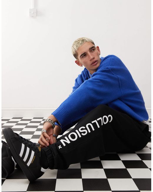 Collusion Blue – unisex – e jogginghose mit logo
