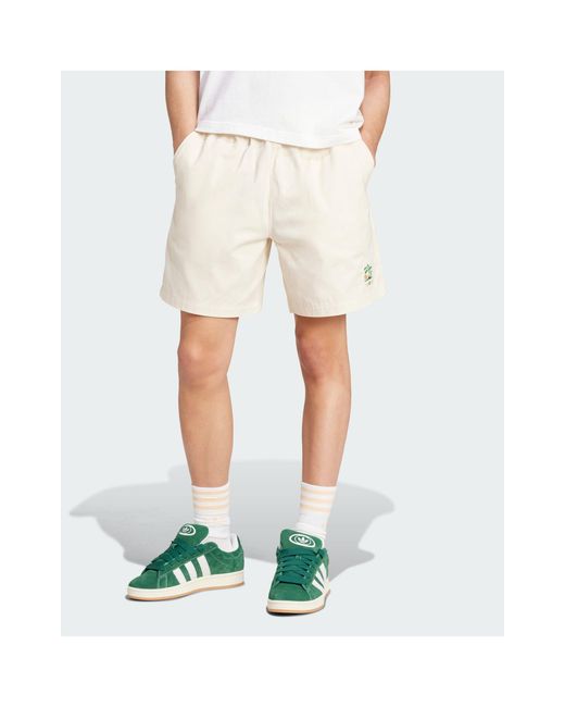 Pantalones cortos blancos leisure league Adidas Originals de hombre de color White