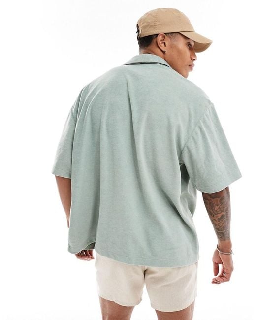 Camicia maniche corte oversize hot sale
