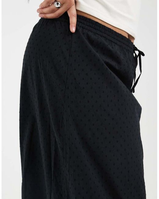 Vero Moda White Textured Boho Maxi Skirt