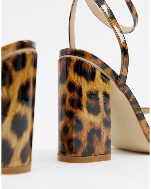 raid leopard print block heels