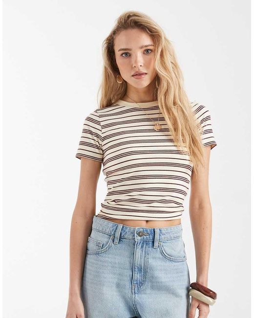 Miss Selfridge White Baby Tee