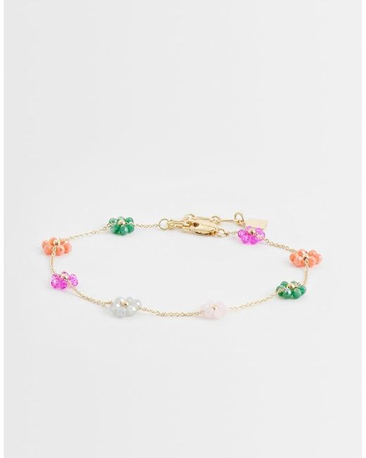 ASOS Natural Beaded Multi Anklet Chain