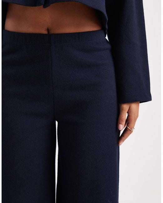 Miss Selfridge Blue Super Soft Trouser Set