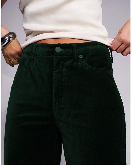 GOOD AMERICAN Black Good Waist Velvet Palazzo Trousers