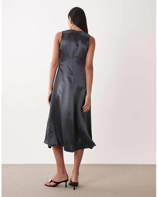 ARKET Pink Satin Sleeveless Maxi Dress