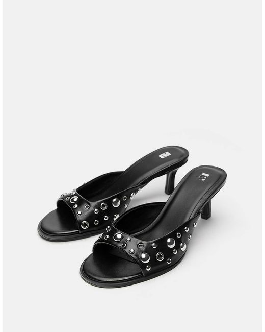 Pull&Bear White – mules-sandalen