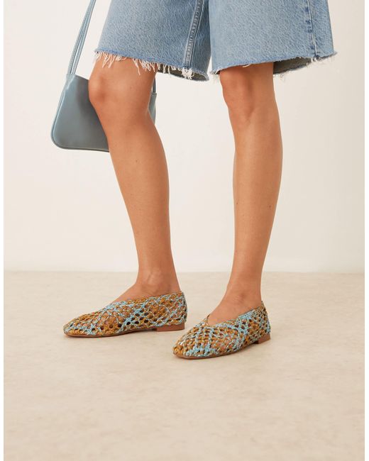 ASOS Blue – linus – schlichte ballerinas