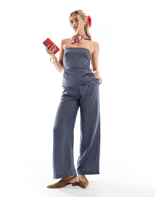 New Look Blue – weit geschnittene hose