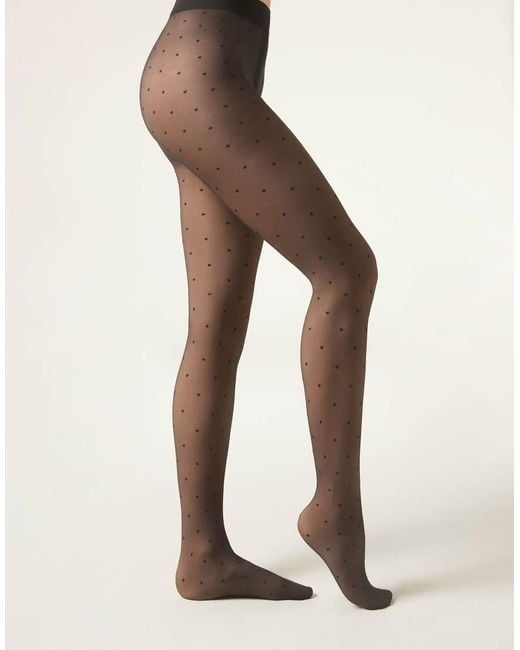 Calzedonia Black 30 Denier Sheer-Effect Thermal Tights