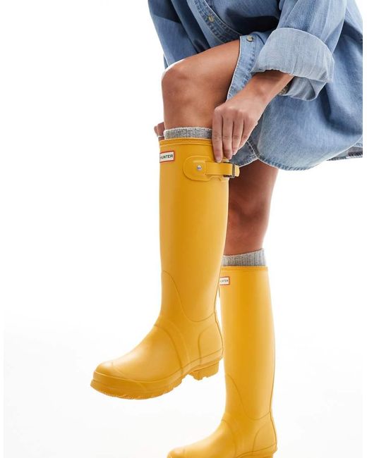 Hunter Metallic Original Tall Gumboots