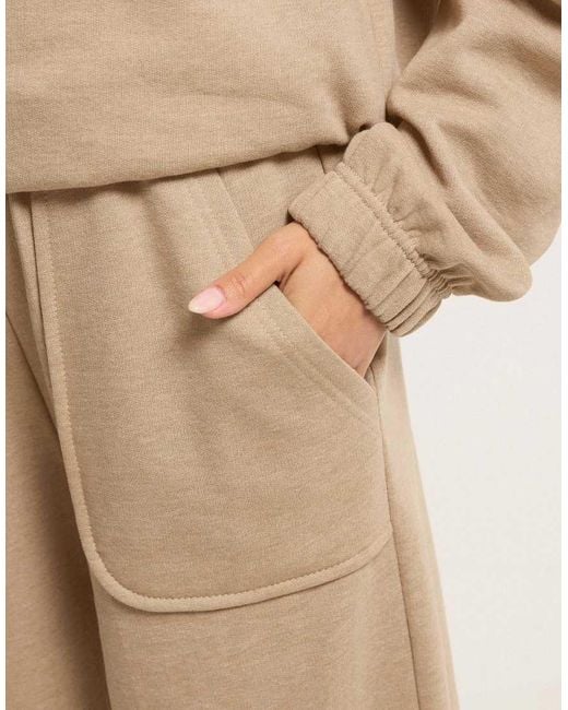 PixieGirl Natural Petite Wide Leg Joggers