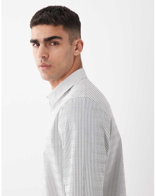 ASOS Gray Regular Fit Smart Shirt for men