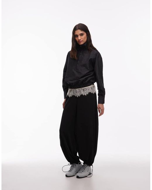 ASOS Windjack Van Tafzijde Met Korte Rits in het Blue