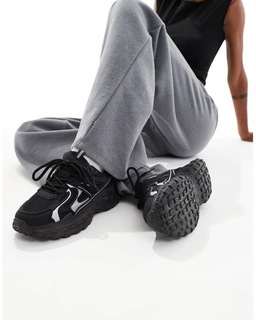 SEQWL Black Wolf Chunky Trainers