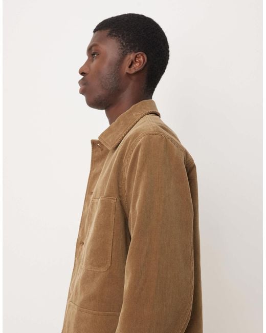 ARKET Natural Cord Shacket With Flap Pockets for men