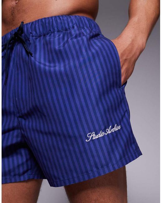 ASOS Blue Swim Shorts for men