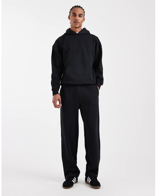 Only & Sons Blue Premium 400gsm Heavyweight Loose Fit jogger Co-ord for men