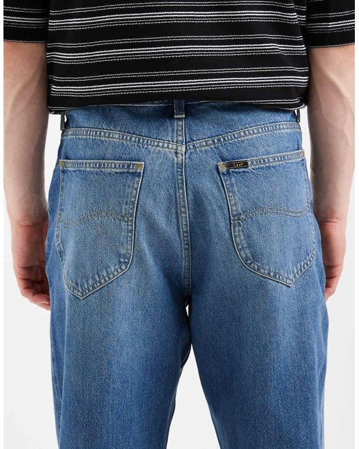 Lee Jeans Black Asher Wide Leg Jeans for men