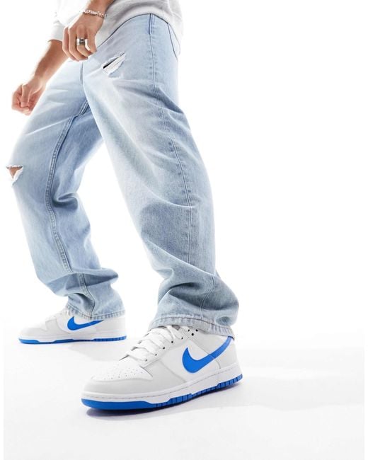 Dunk low retro baskets basses homme casse et bleu Nike pour homme en coloris Bleu Lyst
