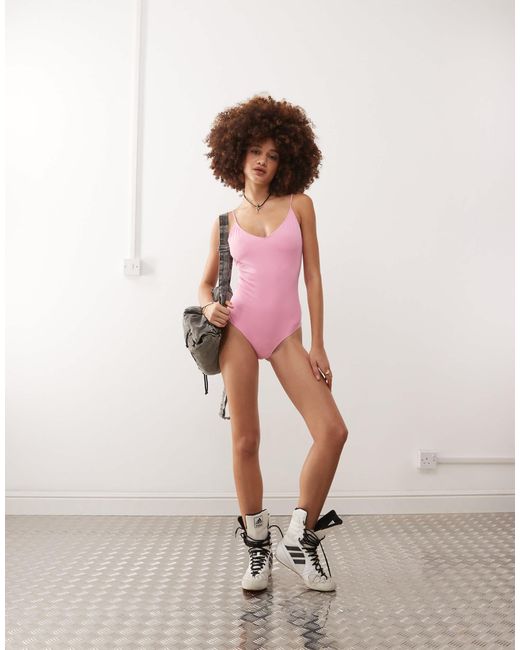 Monki Pink – badeanzug