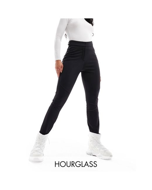 ASOS 4505 Black Ski Hourglass High Waisted Skinny Ski Pants With Stirrup