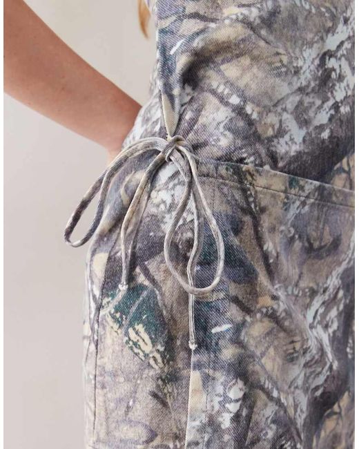 Collusion Natural Wrap Mini Dress