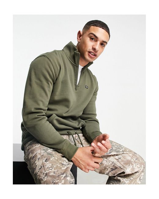 Sudadera con cremallera corta versa standard Vans de hombre de color Verde  | Lyst