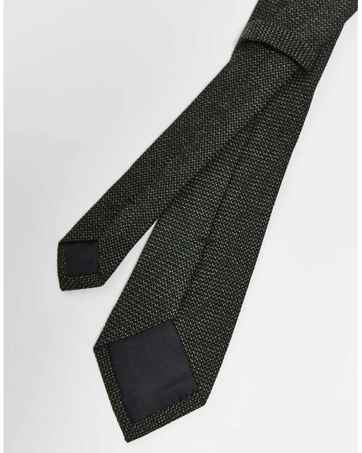 ASOS White Textured Tie for men