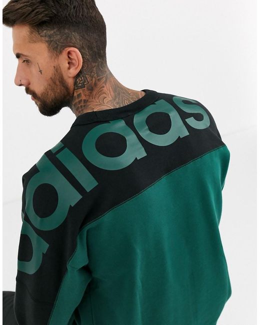 Vocal - Sweat-shirt avec logo imprimé au dos adidas Originals pour homme en  coloris Vert | Lyst