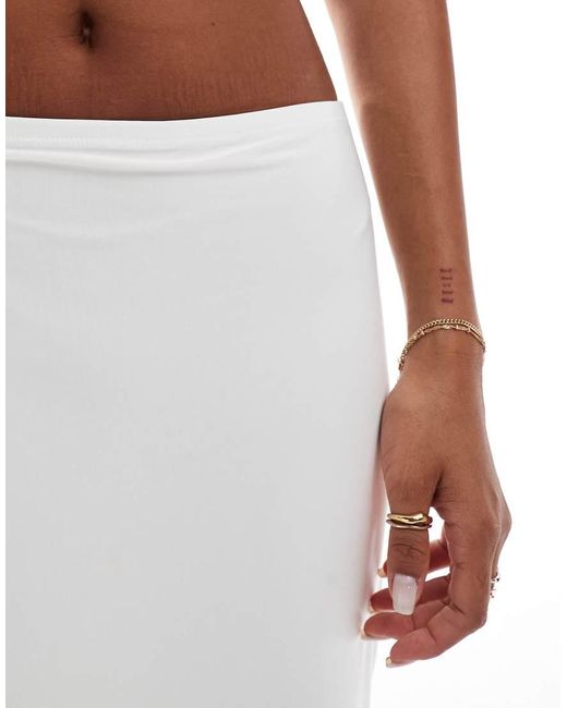 Gonna Lunga A Doppio Strato di ASOS in White