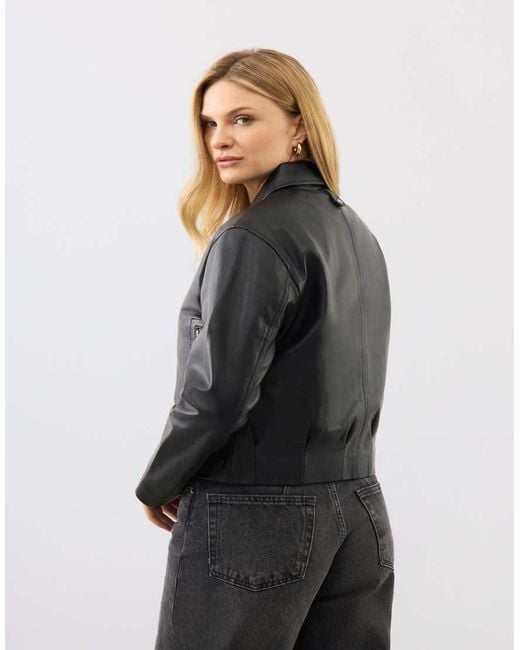 Bolongaro Trevor Gray Real Leather Flora Bomber