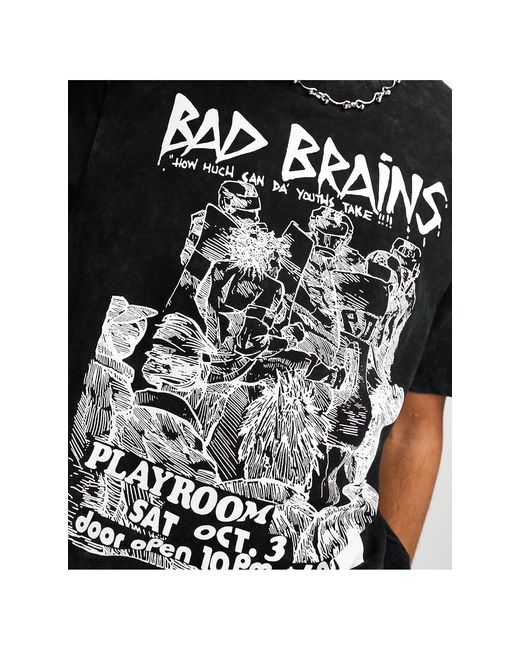 Collusion Black Unisex License Bad Brains T-shirt