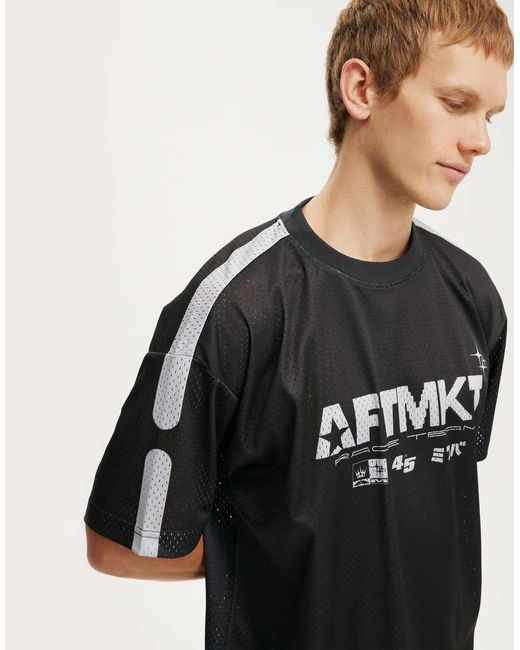 Cotton On Black Cotton On Football Jersey for men