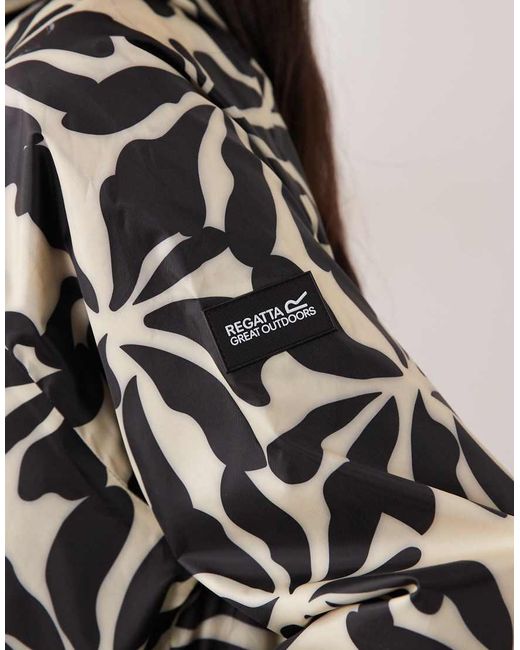 Regatta White Waterproof Brindel Pack-It Hooded Jacket