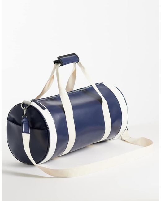 ASOS Blue Barrel Duffle Bag for men