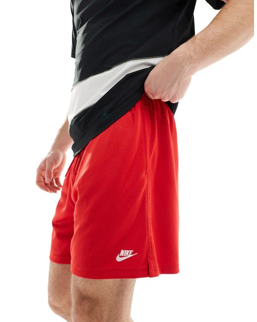 Nike Red Club Mesh Shorts for men