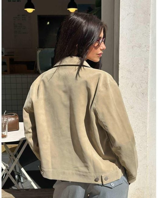 Labelrail Metallic X Barbara Ines Faux Suede Relaxed Jacket