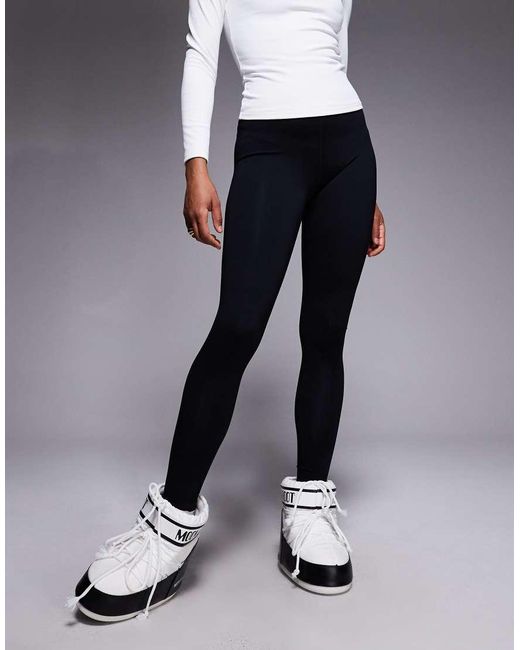 ASOS 4505 Ski & Snow Gray Asos 4505 Tall Ski Thermal Fleece Back Base Layer Legging With Sweat Wicking