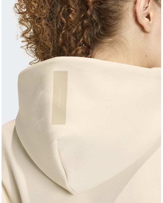Adidas Originals Natural Adidas Z.N.E. Full-Zip Hoodie